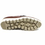 DL Sport mocassin Bruin / Beige lakleer 6370